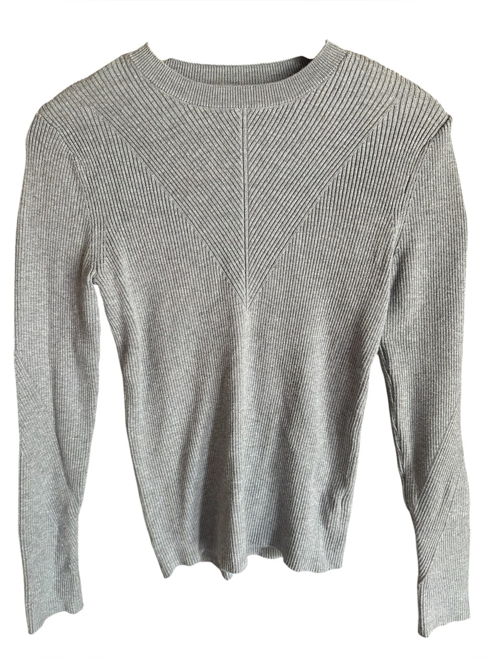 Nine West Ribbed Gray Sweater S